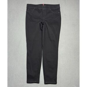 Spanx Jean-ish Ankle Leggings Womens XL (34x28) Black Pull On Skinny Stretch